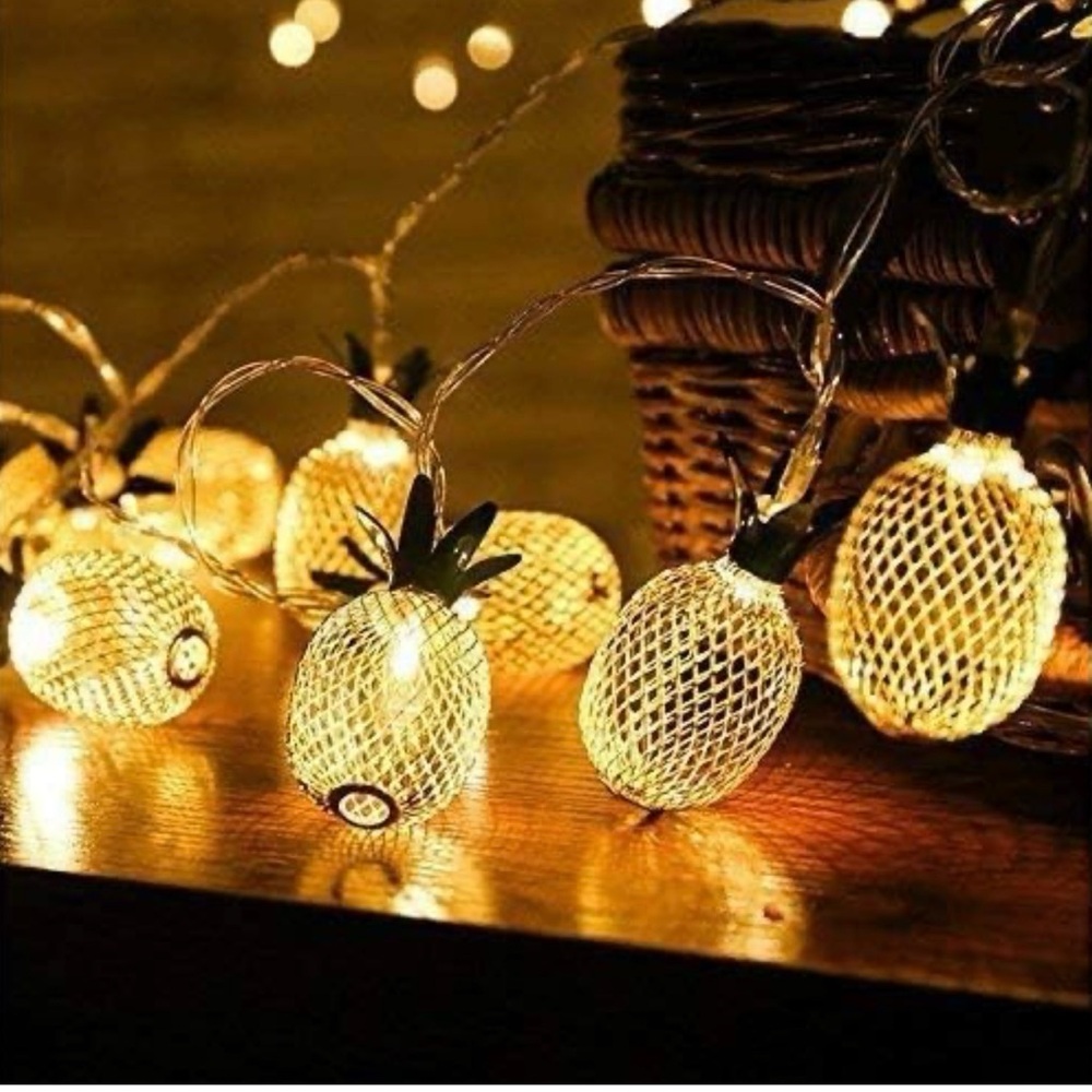 Set of 2 Pineapple String Lights - Picture 6 of 9